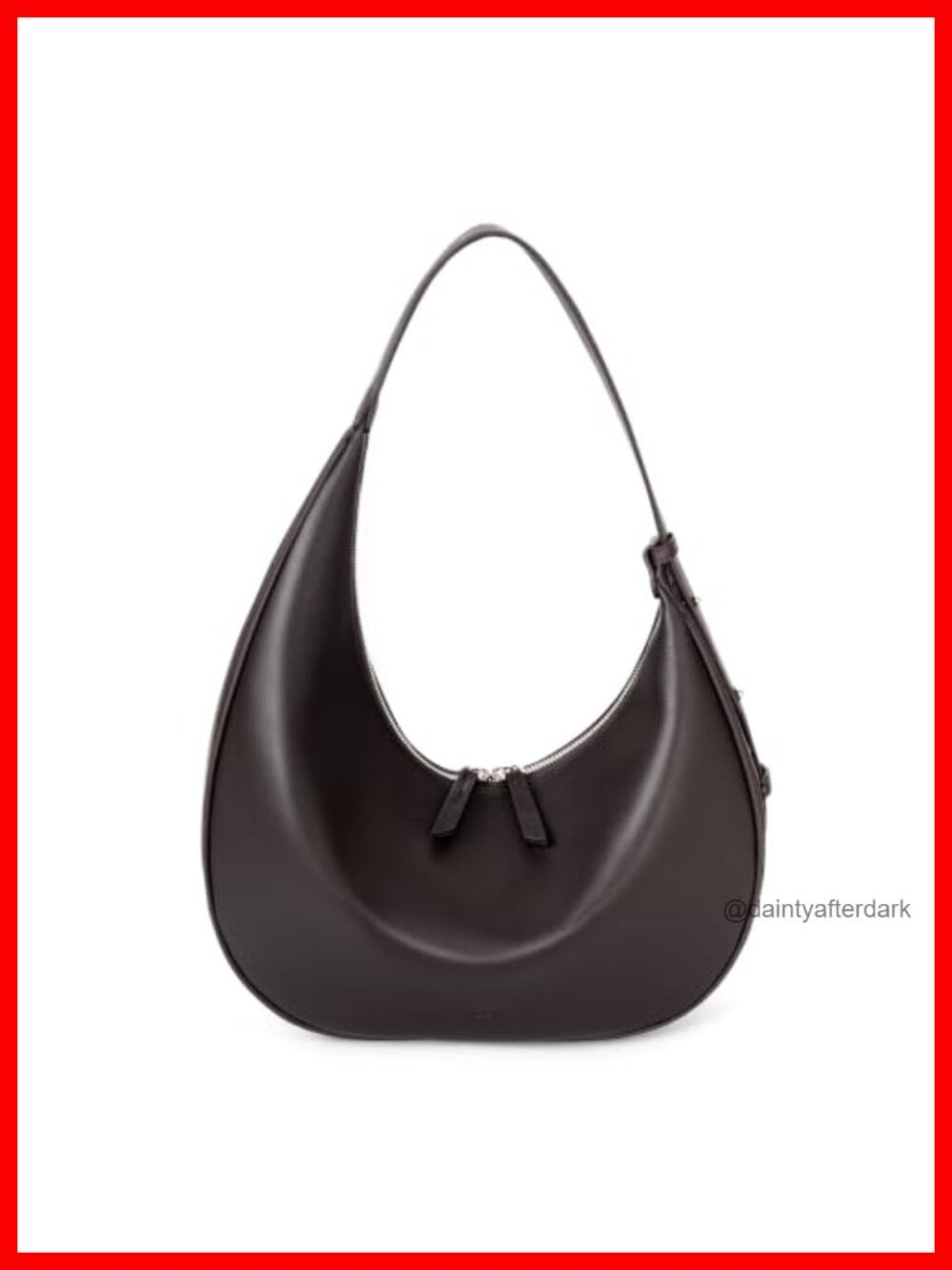 Genuine Leather Hobo Bag Full Grain Slouchy Crossbody Purse